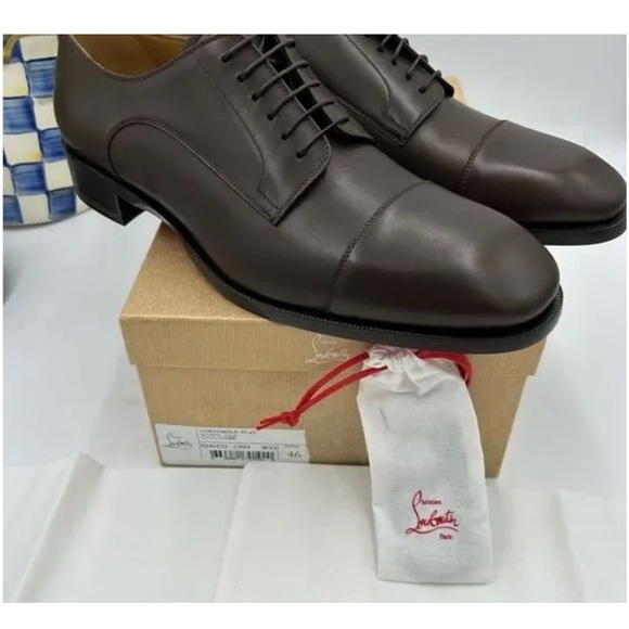 Men's Christian Louboutin cotomale Leather Oxford, size 45 made in Italy - Picture 6 of 6